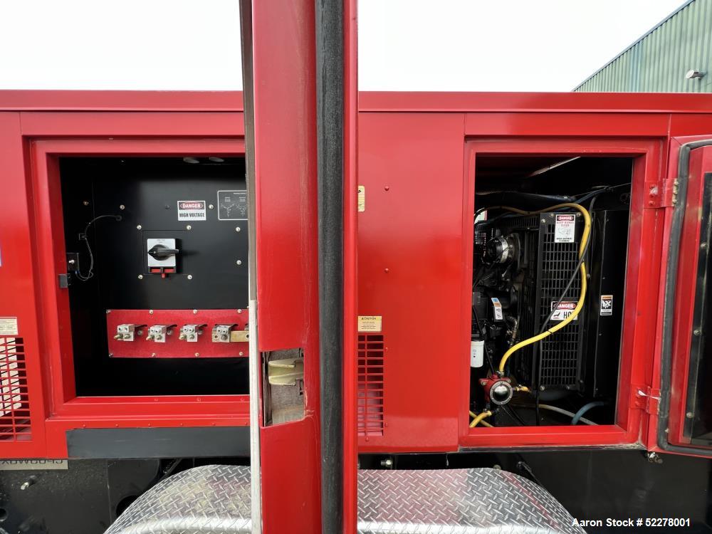 Used Baldor 200 kW Standby (180 kW prime) Rental Grade Portable Diesel Generator Set, model TS250T, SN-P1110270012. John Deere 6068HF475 engine rated 314 HP at 1800 RPM, SN-PE6068L114688, EPA tier 3 ...